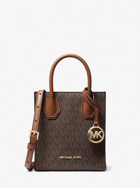 Сумка Michael Kors Mercer Extra-Small Logo and Leather Crossbody Bag (2167068247)