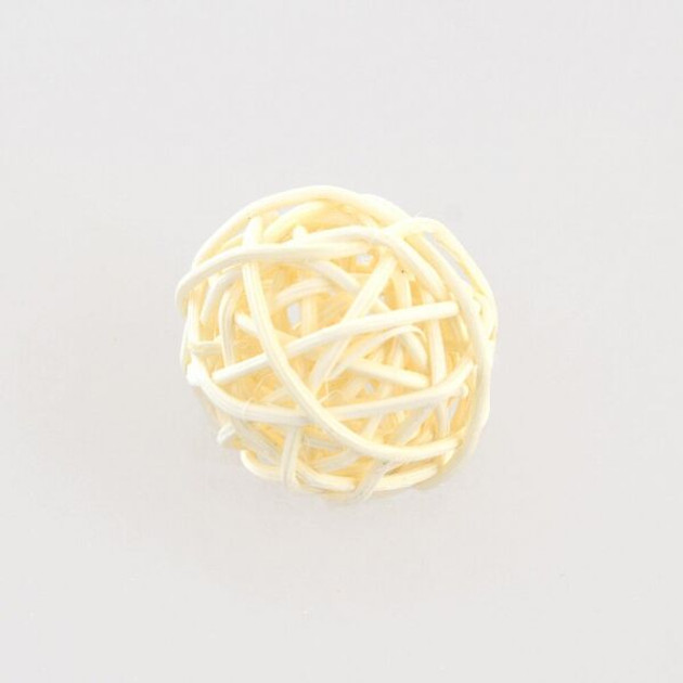 Новогодняя игрушка на елку Классическая 3 см Белый (TY-5-R-418)