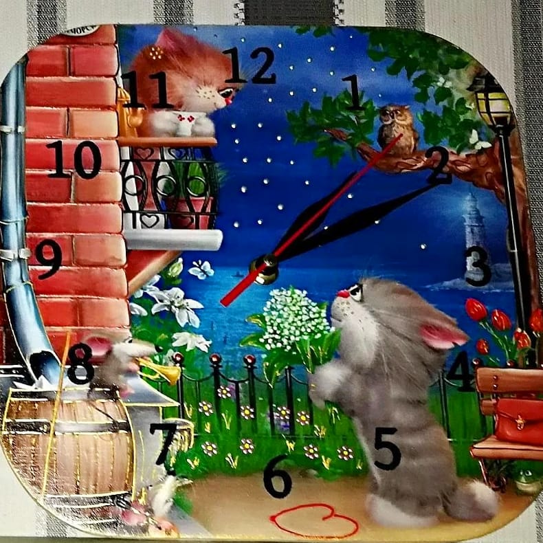 Часы настенные интерьерные Okl Gifts 25х25 см 252