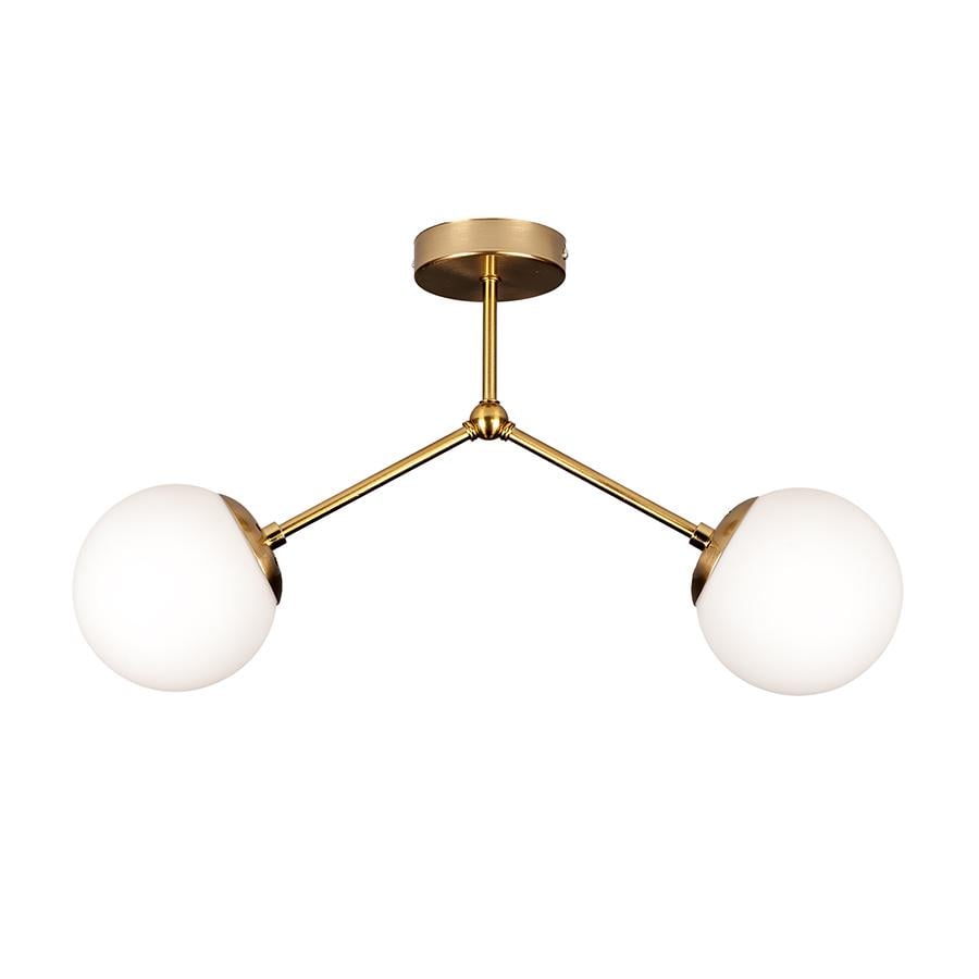 Люстра молекула потолочная Levistella 7529811-2 BRZ/WH плафоны белые Бронза