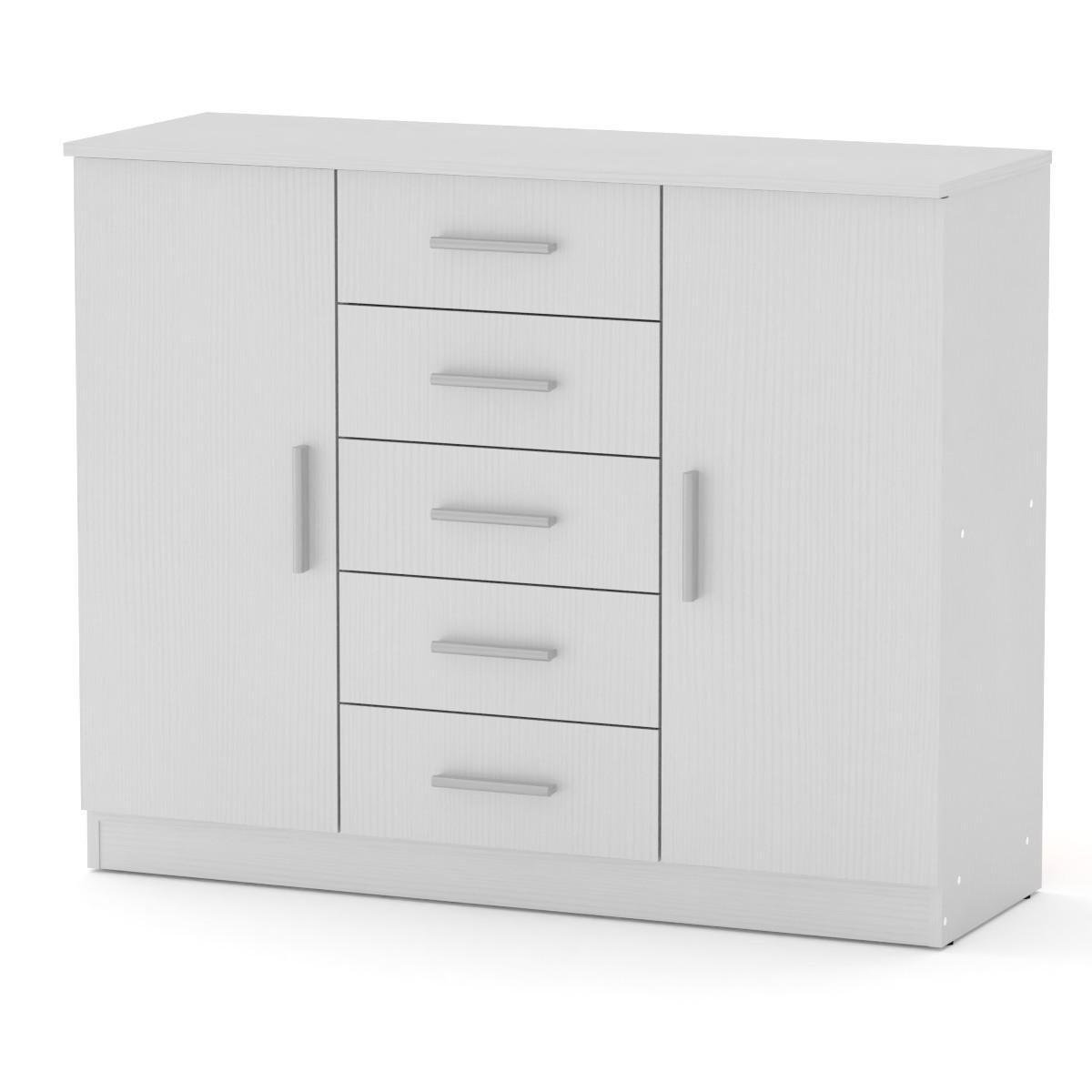 Комод для вещей Компанит 5+2 альба Белый (18073) - фото 1 Комод для вещей Компанит 5+2 альба Белый (18073) - фото 1