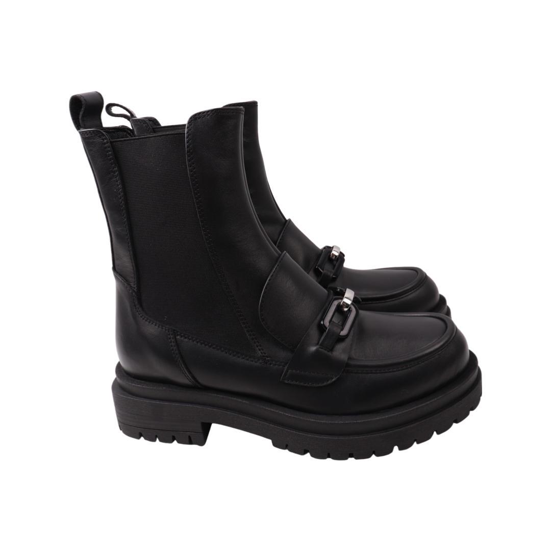 Ботинки женские Tucino из кожи р. 37 Черный (583-22ZHC)