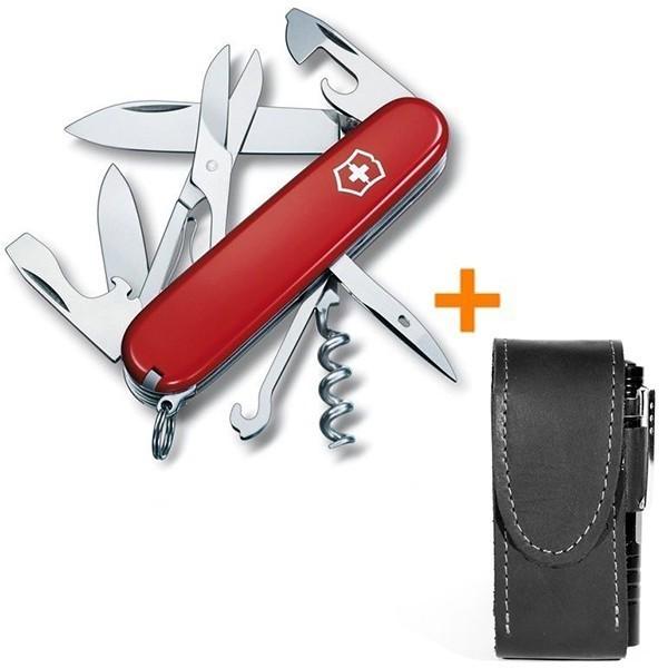 Комплект нож Victorinox Climber 1.3703/чехол с фонариком - фото 2