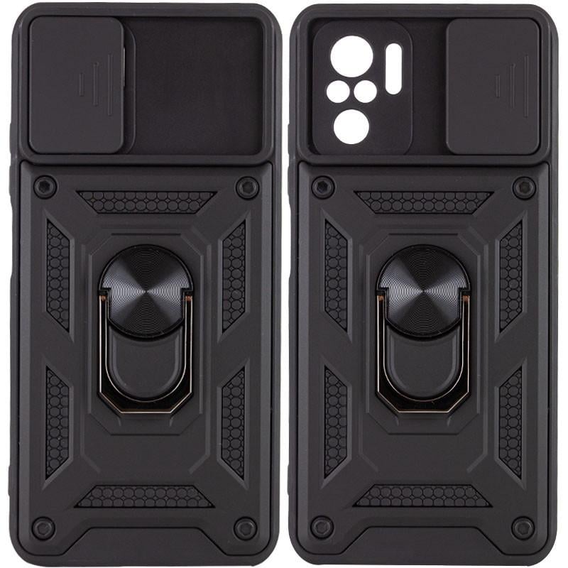 Ударопрочный чехол Camshield Serge Ring для Xiaomi Redmi Note 10/Note 10s/Poco M5s Черный