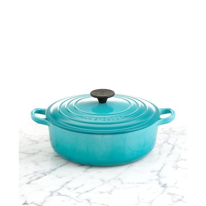 Кастрюля жаропрочная Le Creuset 24 см 4,2 л Бирюзовый Кастрюля жаропрочная Le Creuset 24 см 4,2 л Бирюзовый