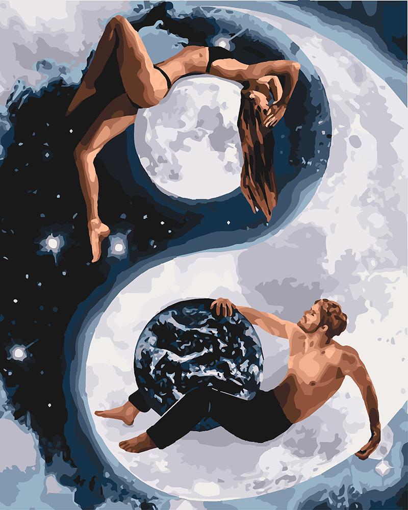 Картина по номерам Идейка "Инь и Янь" 40х50 см (KH4620)