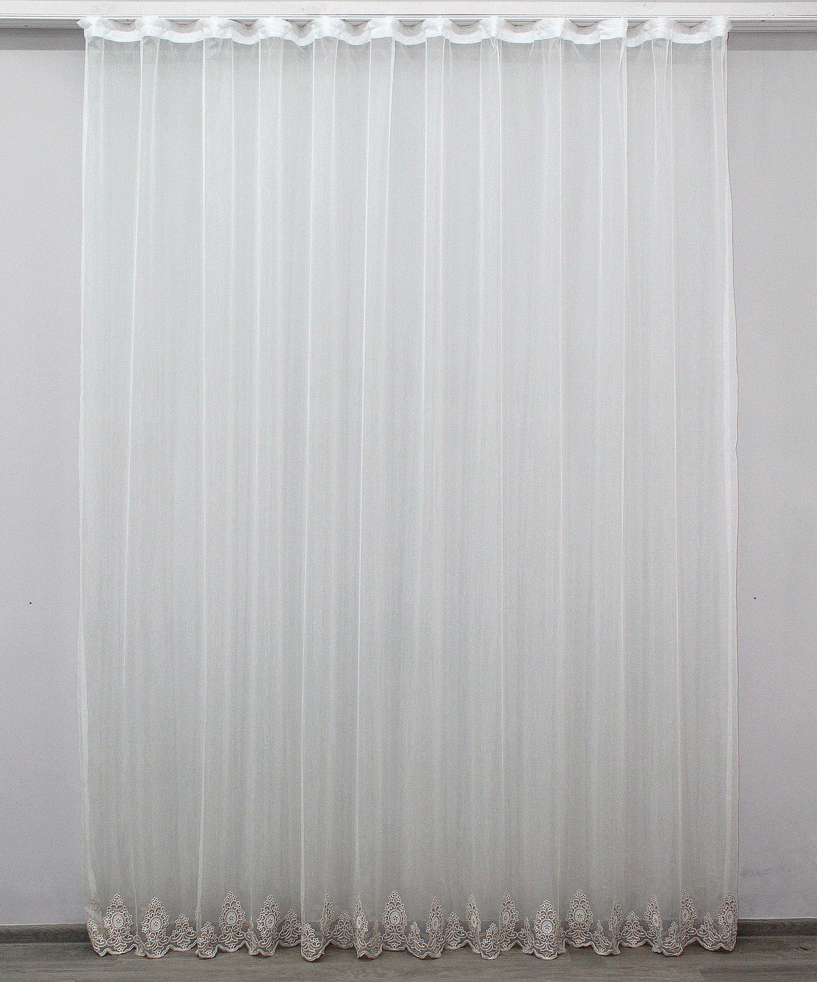 Тюль VR-Textil 1198т бамбук 300х270 см Молочний/Какао (40-974) Тюль VR-Textil 1198т бамбук 300х270 см Молочний/Какао (40-974)