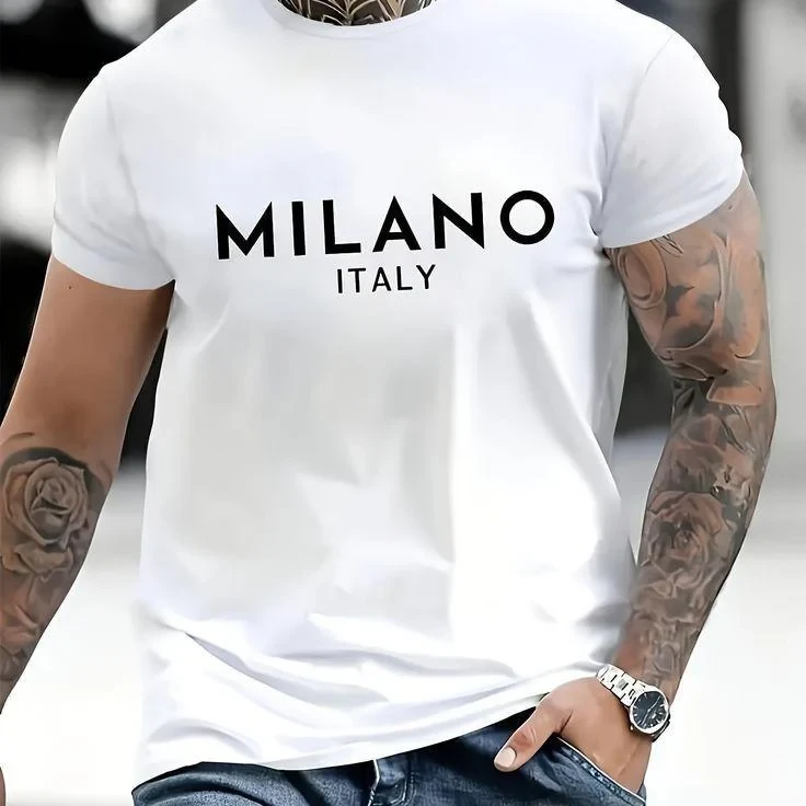 Футболка мужская с принтом Pin-000-966 повседневная XL Белый (2664093769)