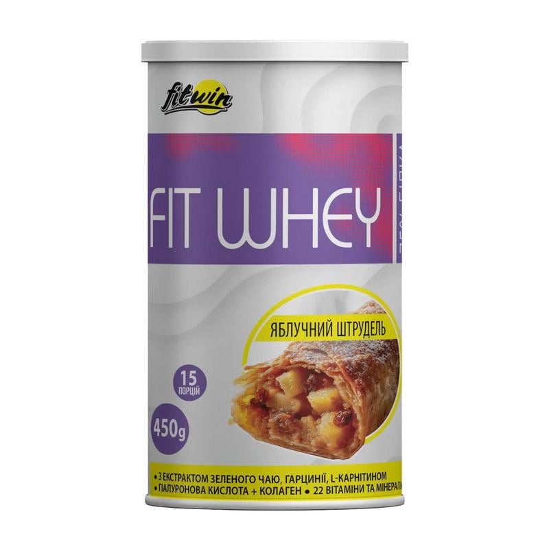 Протеин сывороточный FitWin Fit Whey 450 г Яблочный штрудель
