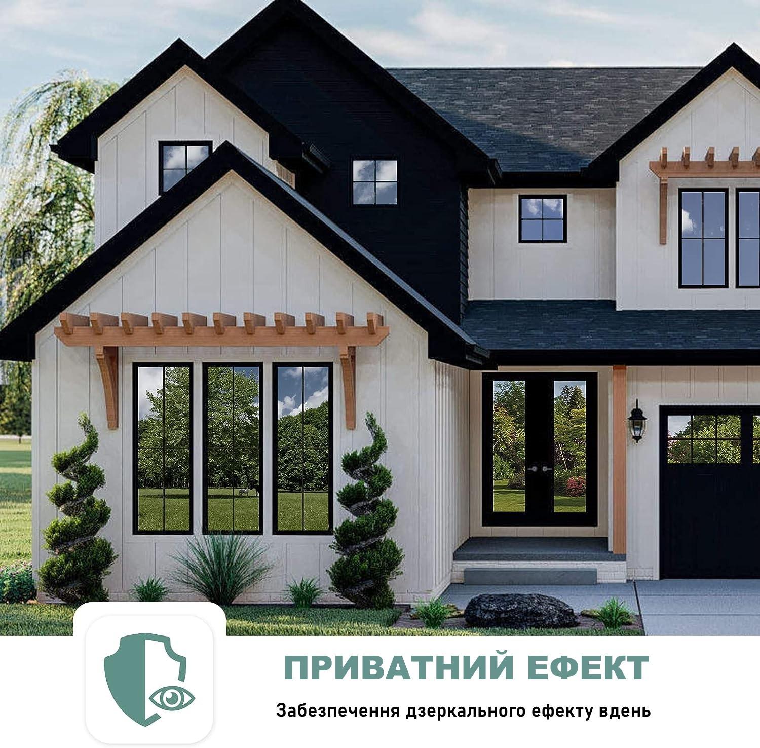 Пленка солнцезащитная многоразовая FILMGOO зеркальная для тонирования окон с затемнением 60х200 см Зеленый (13304511) - фото 2 Пленка солнцезащитная многоразовая FILMGOO зеркальная для тонирования окон с затемнением 60х200 см Зеленый (13304511) - фото 2