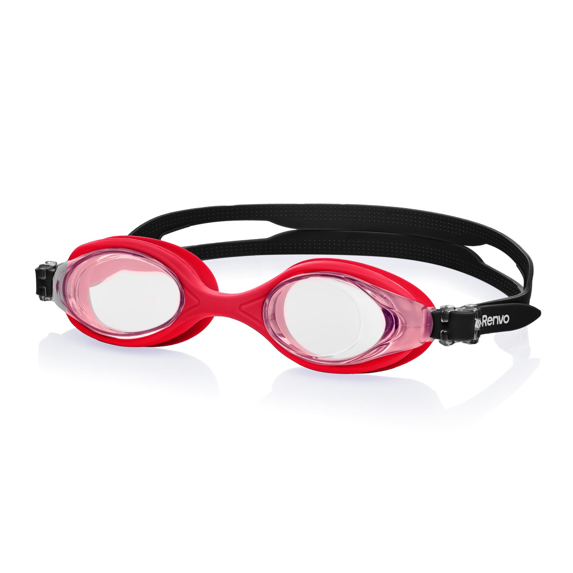 Очки для плавания детские Renvo Ertan JR Anti-fog OSFM Черный/Красный (1SG120-0701)