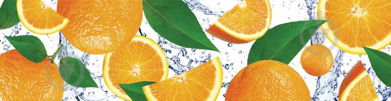 Наклейки кухонный фартук  Zatarga " Апельсиновый рай "  600х2500 мм Оранжевый (Z180264)