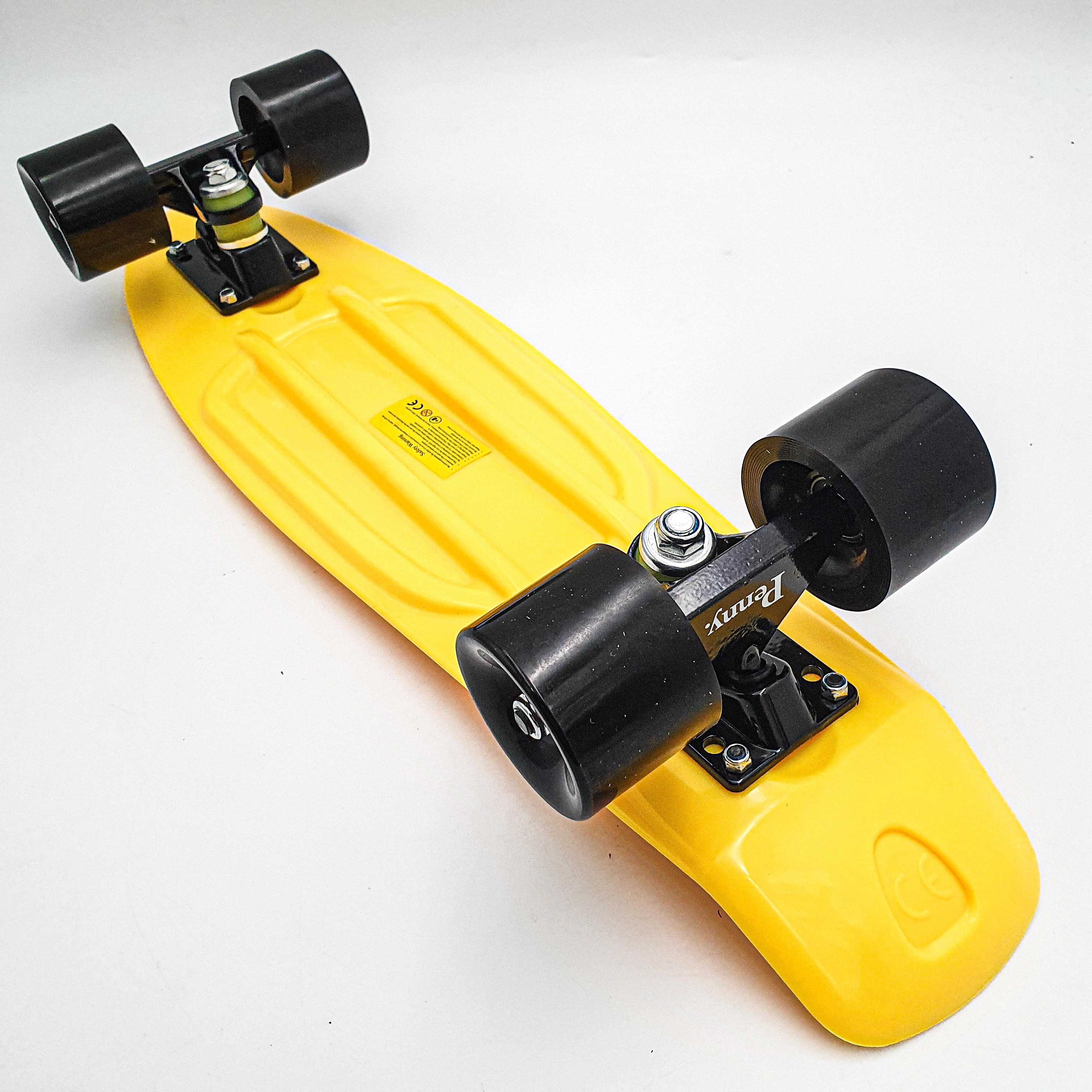 Пенниборд Penny Board Pastel Series ABEC 7 55х15 см с матовыми колесами Желтый (b59d77e9) - фото 5