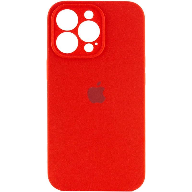 Силіконовый Чохол Накладка Закрита Камера Silicone Case Full Camera Для iPhone 13 Pro Max Red