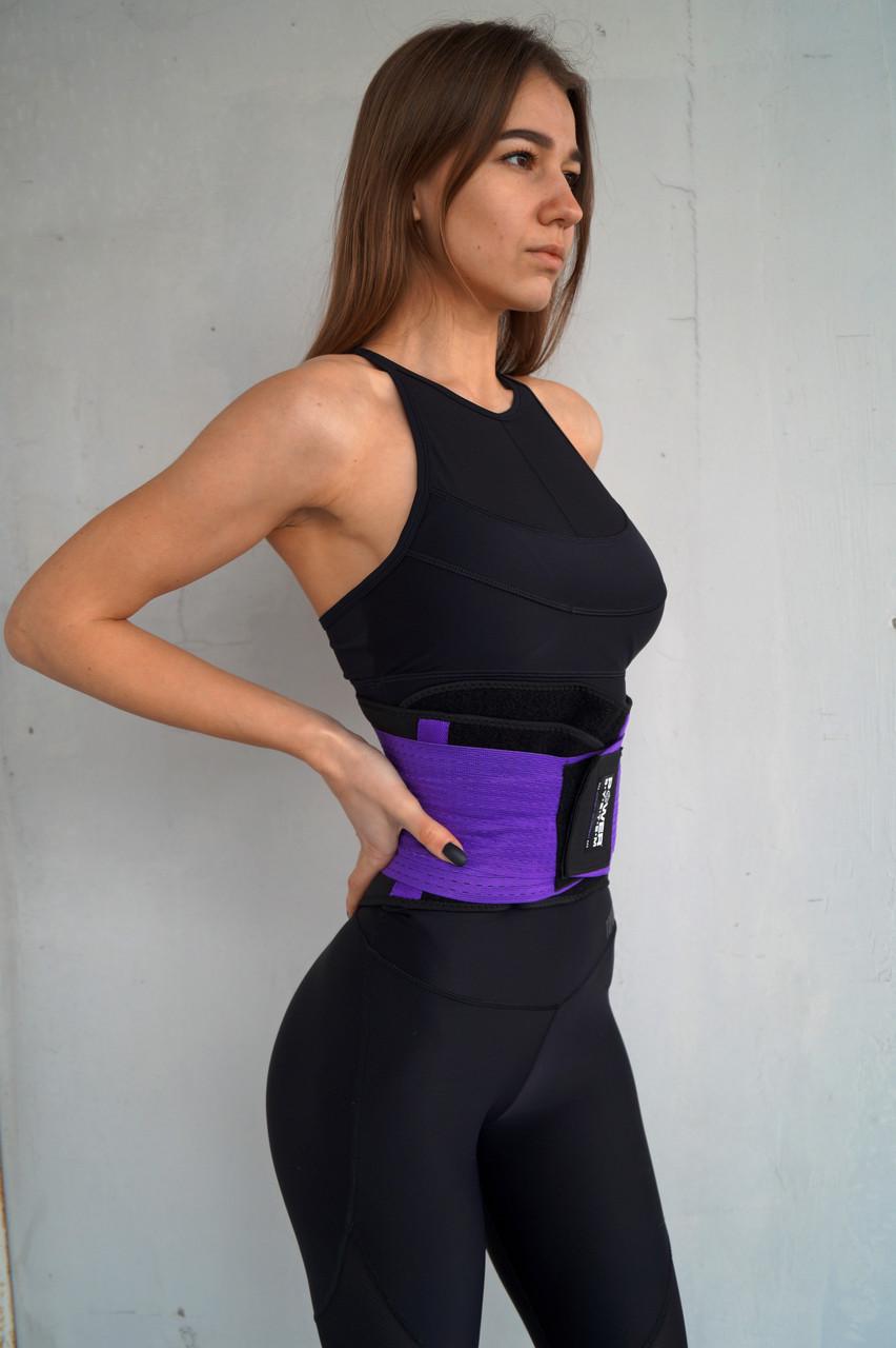 Пояс-корсет для поддержания спины Power System PS-6031 Waist Shaper S/M Purple - фото 5