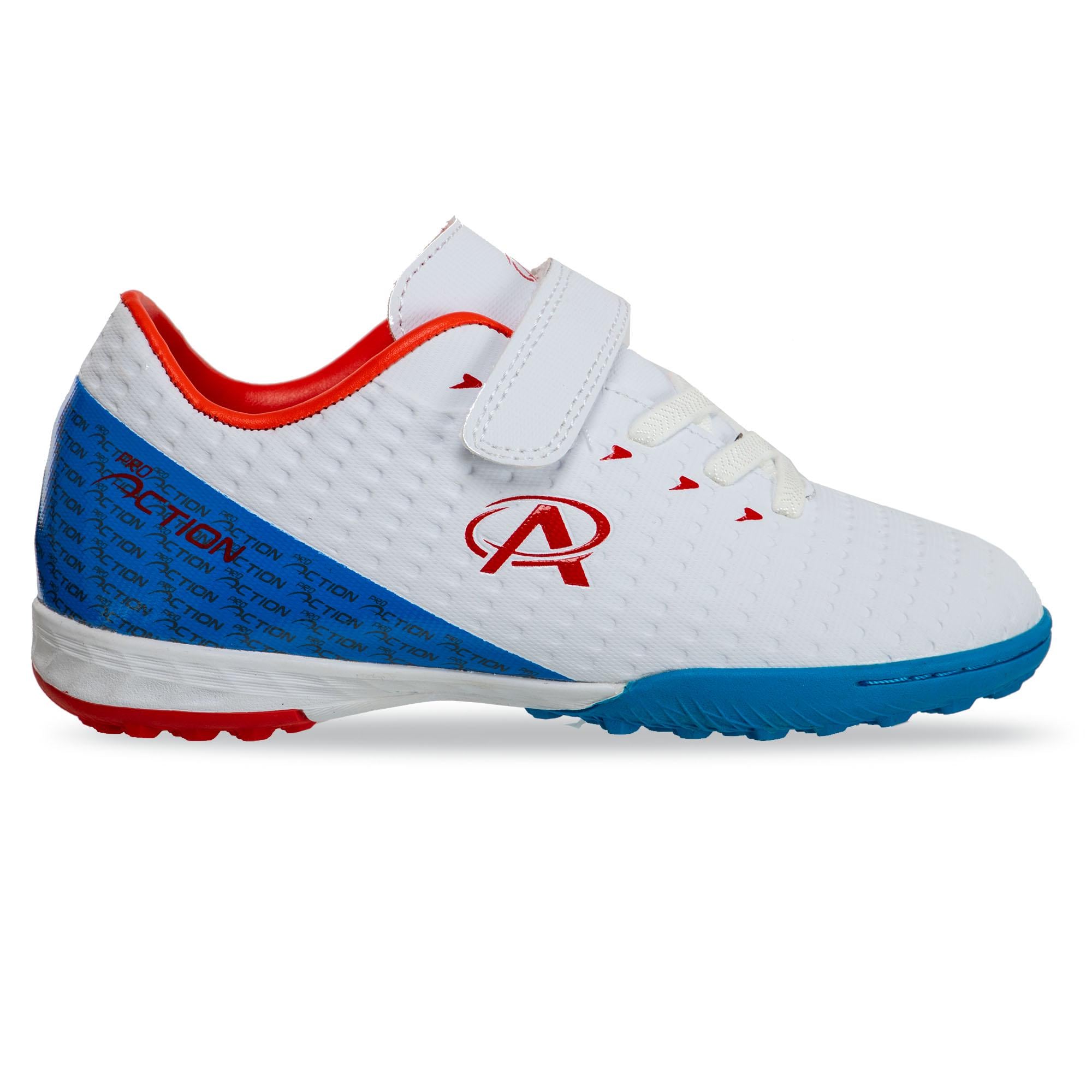 Сороконожки футбольные Pro Action VL22579-2TF-WBR р. 27 Белый/Синий/Красный