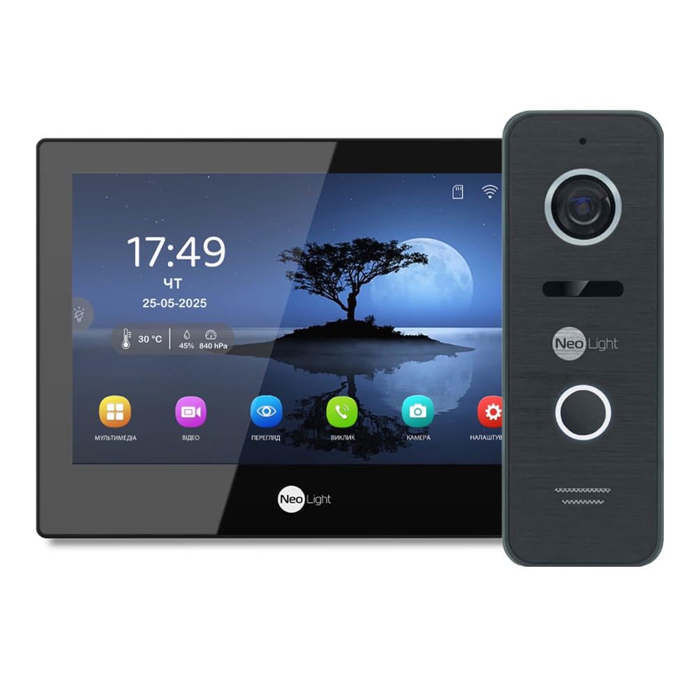 Комплект видеодомофона Neolight ALPHA Hybrid HD KIT B/Black (3094087730)