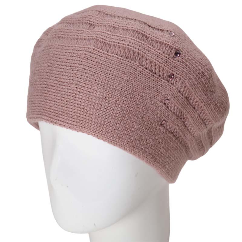 Берет женский Lirus Черта двойной Пудровый (131668)