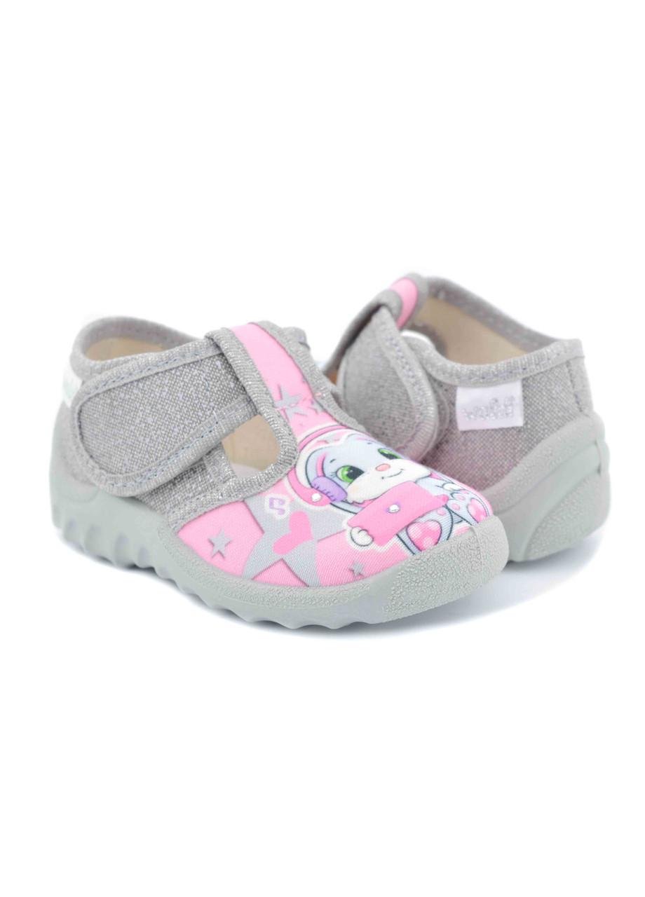 Тапочки для дівчаток Waldi 360-27841/26 на липучках р. 26 Рожевий