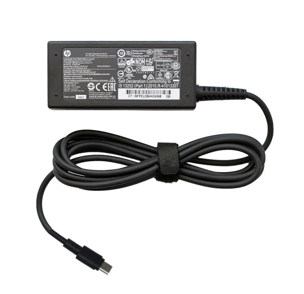 Блок живлення для ноутбука HP 45W 5V-2A/12V-3A/15V-3A Type-C USB-C коннектор (03083)