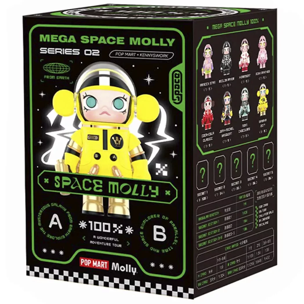 Фигурка-сюрприз POP MART 2-B Mega space molly 1 шт. (SM-01)