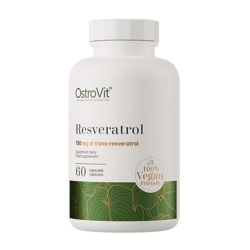 Ресвератрол OstroVit Resveratrol 150 mg 60 капс. транс-форма для жінок