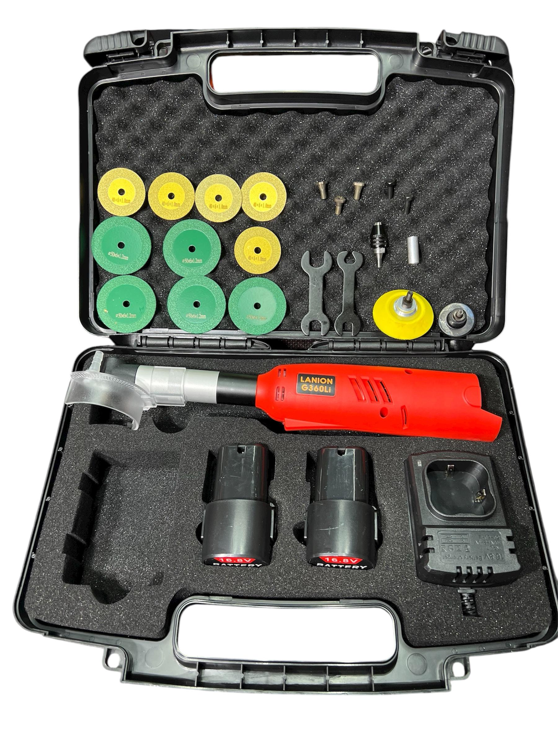 Гравер для плитки LANION G360Li 360 Вт 15000 об/хв у кейсі з адаптером для води