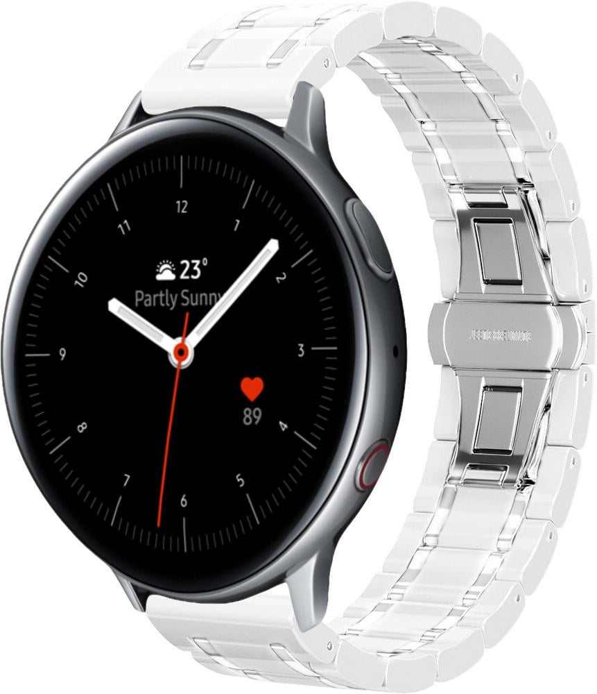 Ремінець керамічний Ceramo для Galaxy Watch Active 2 40/44 мм White (28730-29)