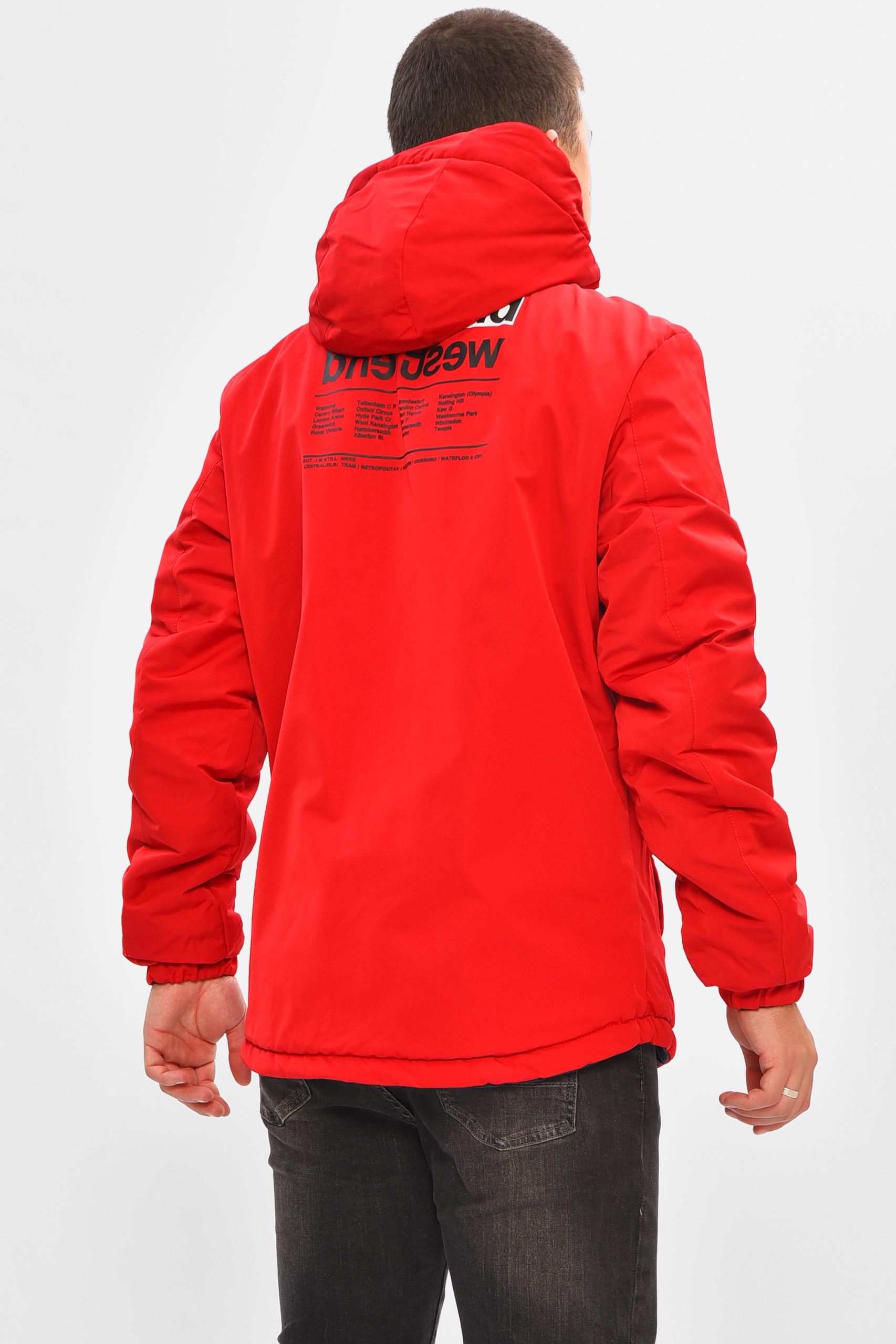 Куртка мужская демисезонная двухсторонняя XS Красный (206518) - фото 4 Куртка мужская демисезонная двухсторонняя XS Красный (206518) - фото 4