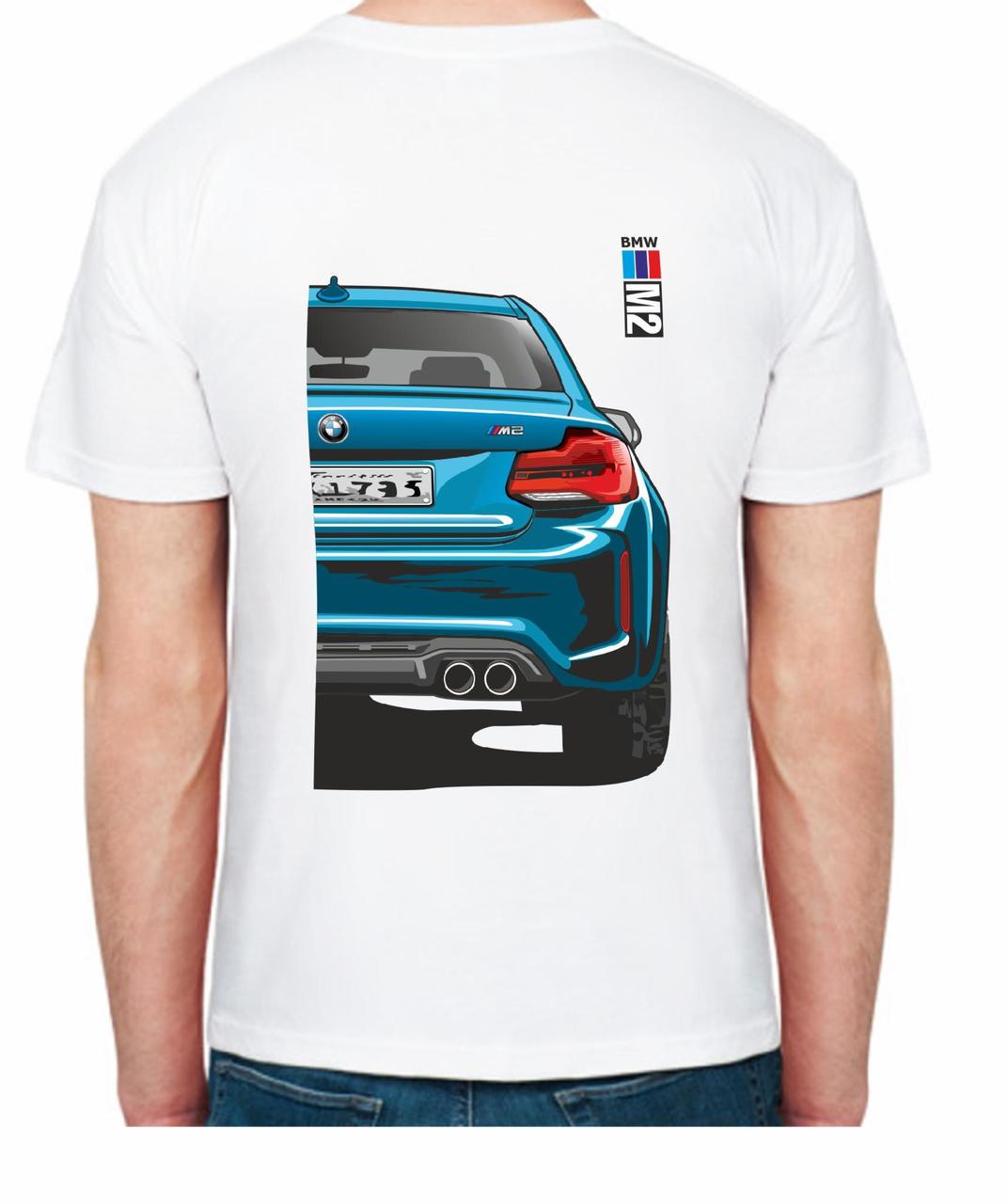 Футболка чоловіча Avtolife BMW M2 FR 307102 S Білий (2494943883) - фото 2 Футболка чоловіча Avtolife BMW M2 FR 307102 S Білий (2494943883) - фото 2