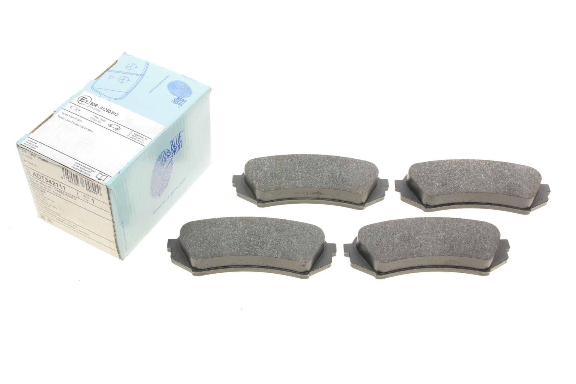 Колодки тормозные задние BLUE PRINT для Toyota Land Cruiser 100 98-07/Lexus LX II 98-08 (ADT342111)