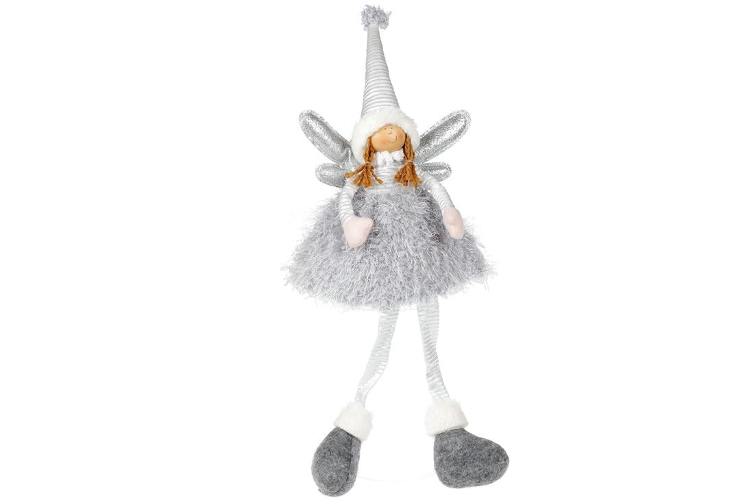 Мягкая игрушка новогодняя BonaDi сидящяя Девочка (822-258)