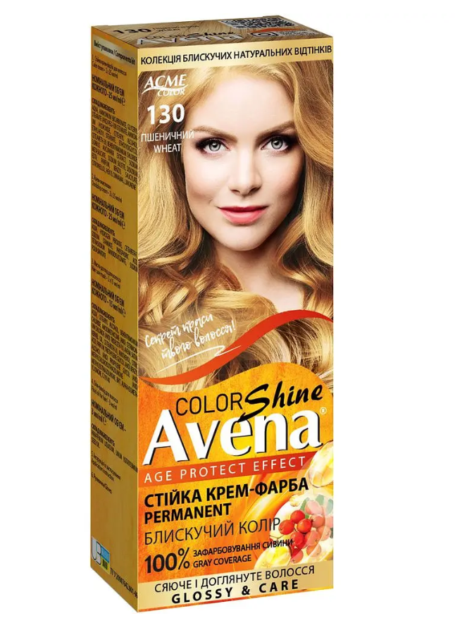 Стойкая крем-краска для волос Acme Color AVENA 130 Пшеница