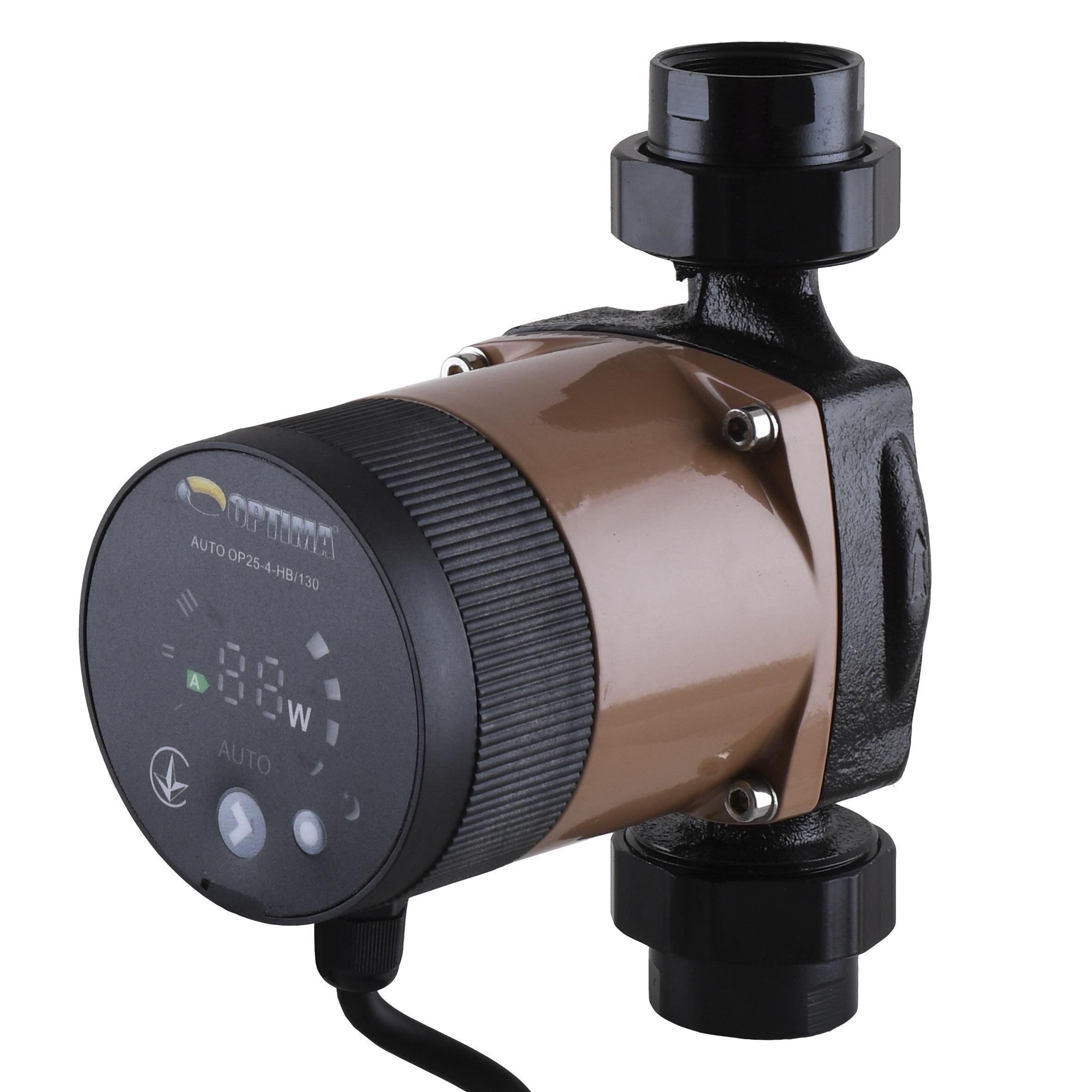 Насос циркуляционный Optima OP25-40Auto энергосберегающий 130 мм с гайками