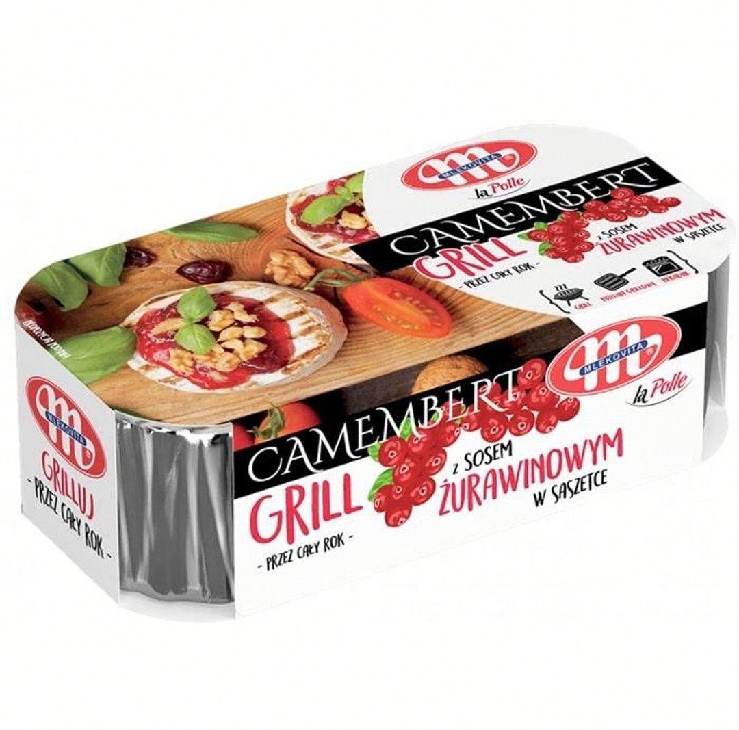 М'який сир Mlekovita Camembert La Polle Grill з журавлинним соусом фасований 230 г М'який сир Mlekovita Camembert La Polle Grill з журавлинним соусом фасований 230 г
