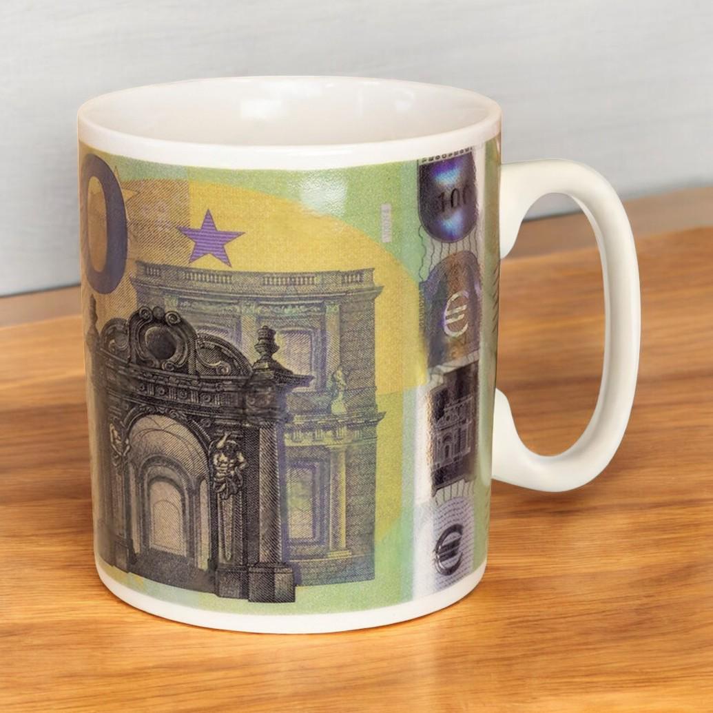 Большая керамическая кружка "Евро", 1 литр - фото 8