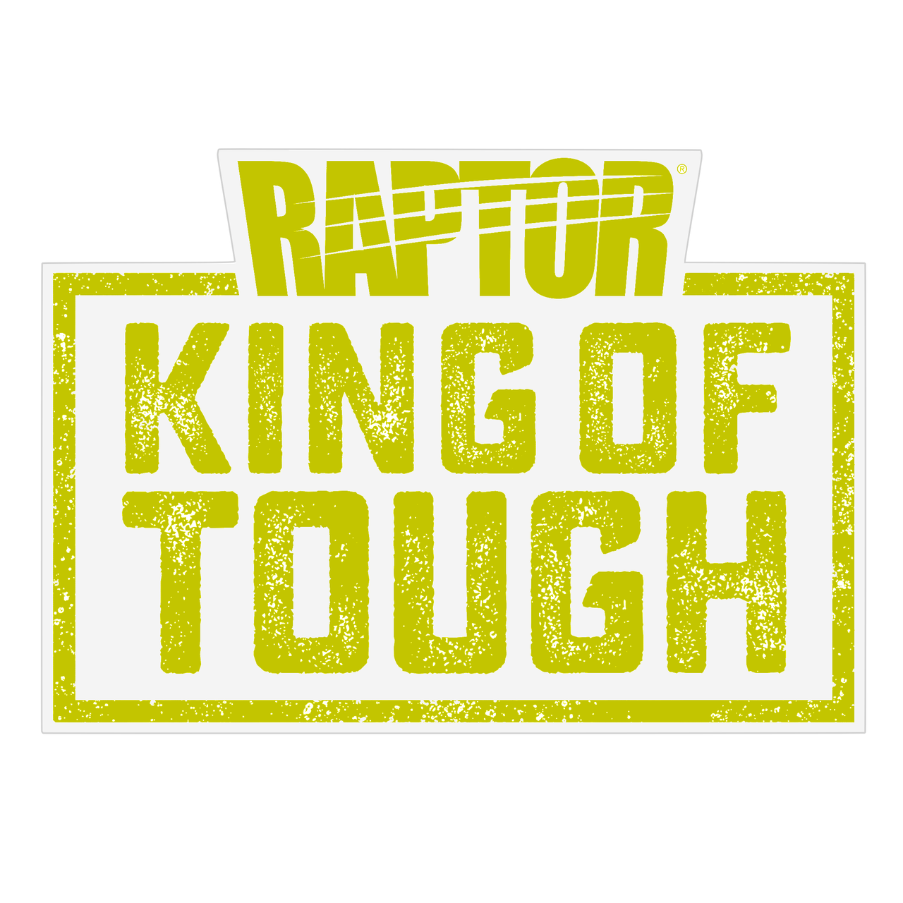 Наклейка на скло та кузов RAPTOR: King of Tough 125x90 мм Зелений