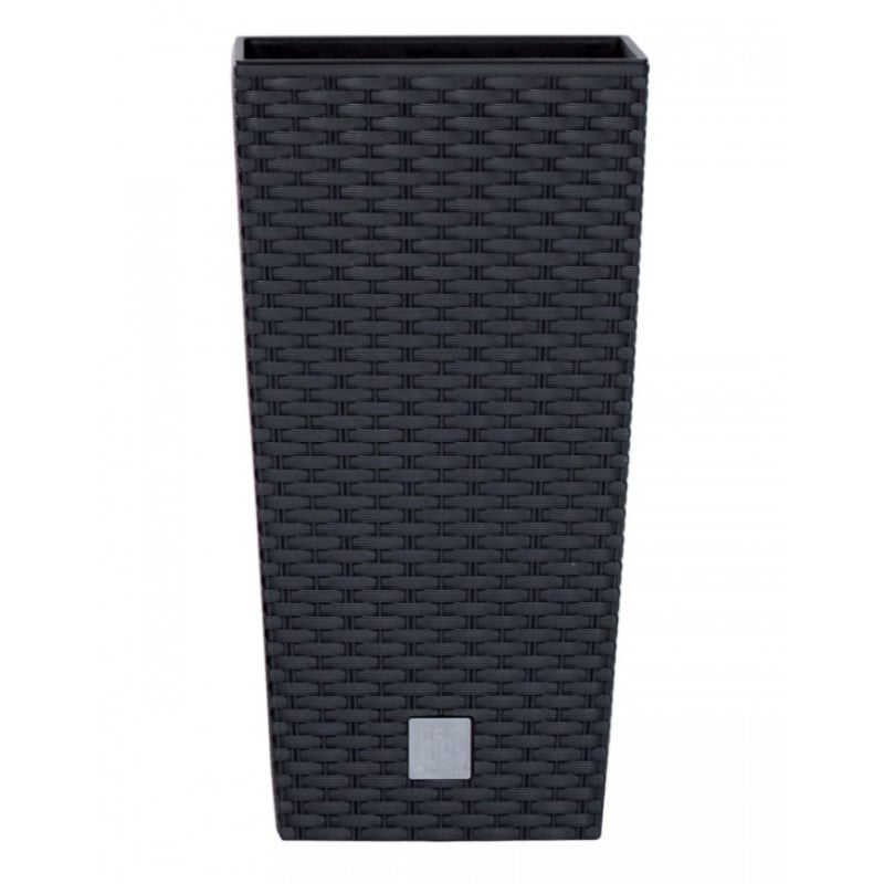 Горшок для цветов Prosperplast Rato с вставкой высокий 2в1 Н-61 см Антрацит (77950-433)