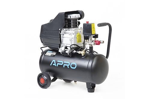 Компрессор одноцилиндровый Apro 1,5 кВт 205 л/мин 8 бар 24 л 2 краны (2969024643) Компрессор одноцилиндровый Apro 1,5 кВт 205 л/мин 8 бар 24 л 2 краны (2969024643)
