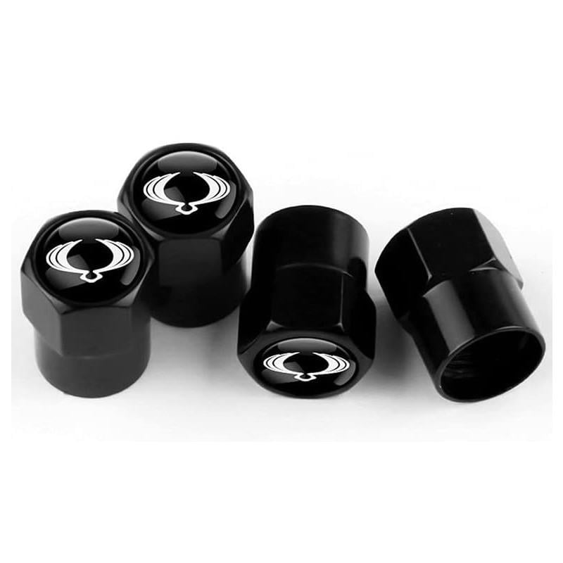 Набор защитных колпачков на ниппель SUNROZ Caps для Ssangyong Short Black СсангЙонг 4 шт. (A-67079)