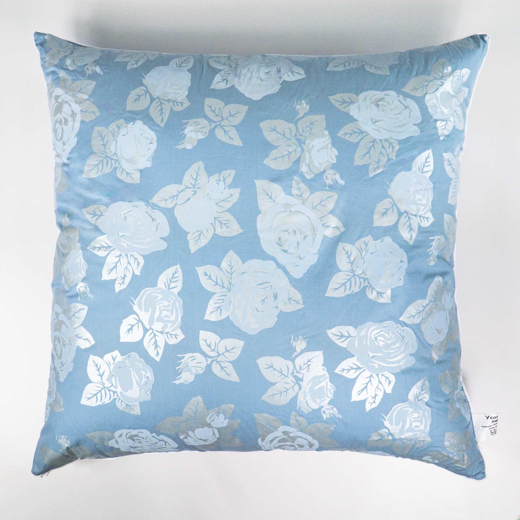 Подушка пуховая YouStar 60x60 см Голубой (pp-60x60-blue)