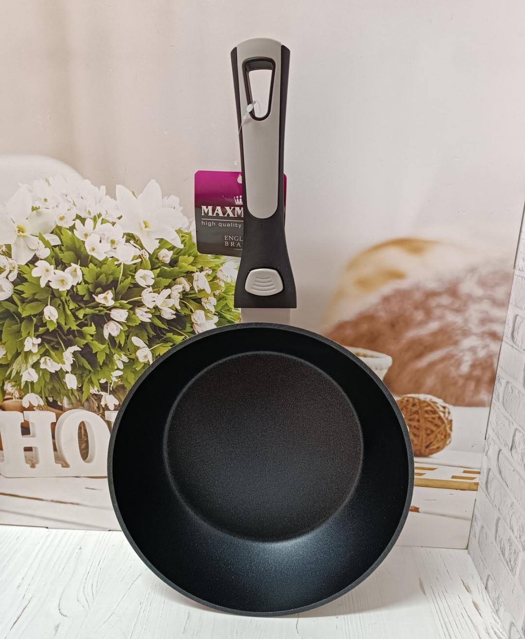 Сковорода Maxmark MK-10126 без крышки со съемной ручкой 26 см (17629151) - фото 3 Сковорода Maxmark MK-10126 без крышки со съемной ручкой 26 см (17629151) - фото 3