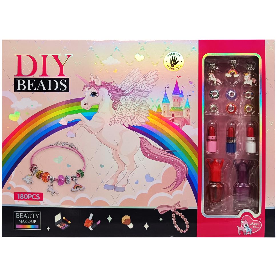 Набор бисера для изготовления креативных аксессуаров Bambi Единорог (LD6031)