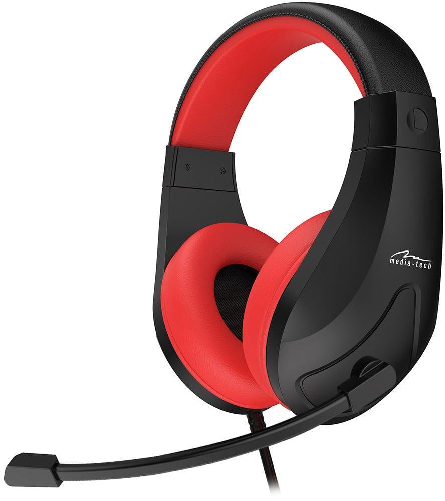 Наушники проводные с микрофоном Media-Tech NEMESI USB Black/Red (MT3574)