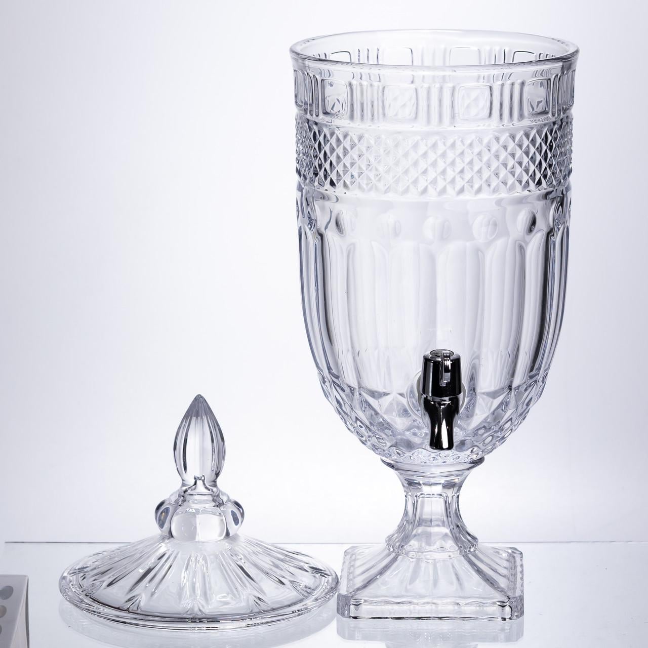 Лимонадница Topaz Crystal 5 л с краном Прозрачный (HP-19-294)