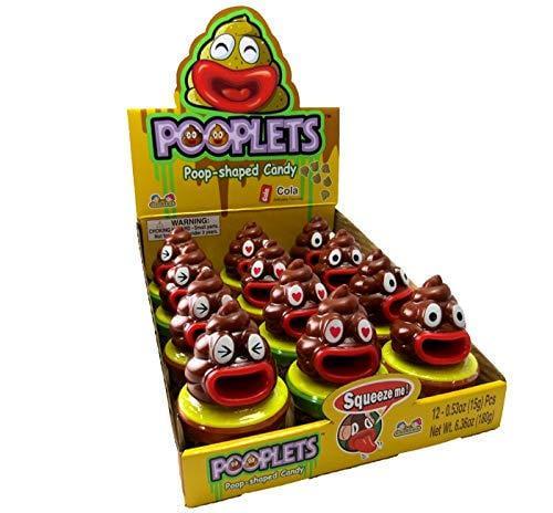 Конфеты с игрушкой Pooplets Poop Emoji Shaped Candy 12х15 г (1257670211)