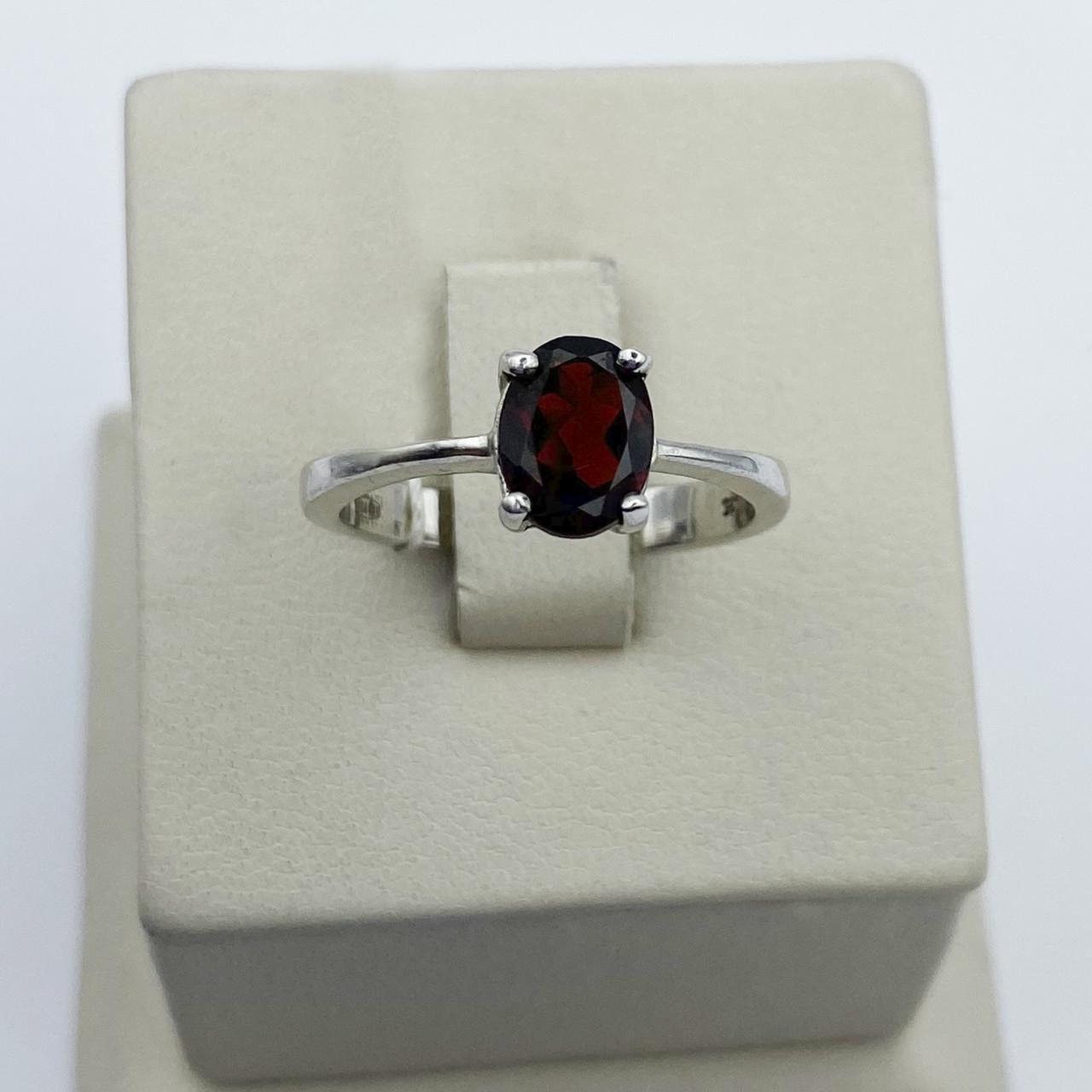 Кольцо серебряное с гранатом р. 16,5 2,54 г (1983417631)