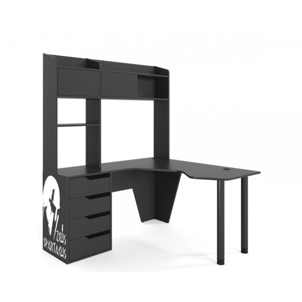 Комп'ютерний стіл Zeus Spartak Чорний (620a5d5202f9f47cd13562dd)