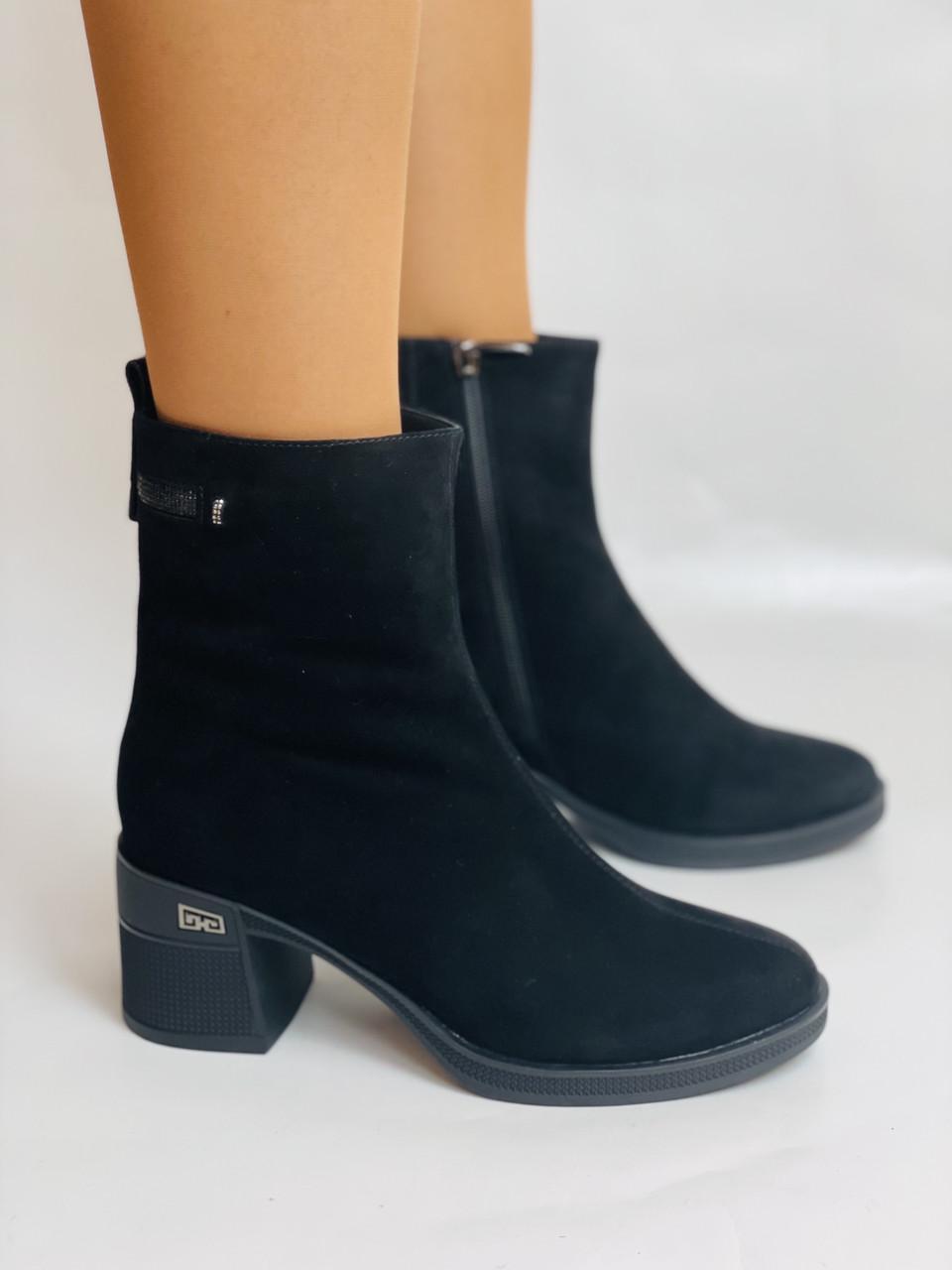 Ботинки женские зимние Polann р. 37 24,0 см Черный (2698)