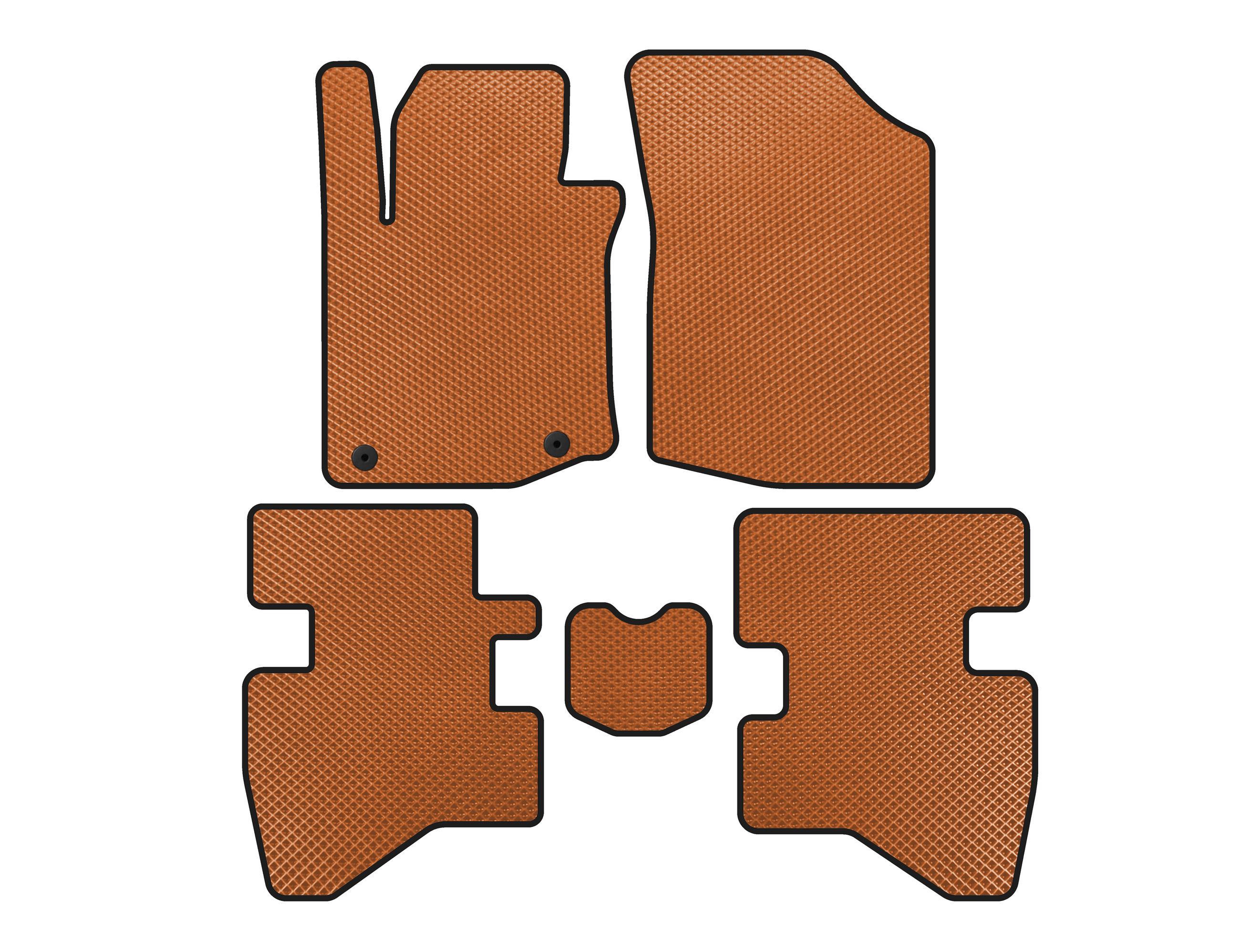 Коврики Digital Designs HB EVA для Citroen C-1 2014-2021 гг. этилвинилацетат Оранжевый (144462)